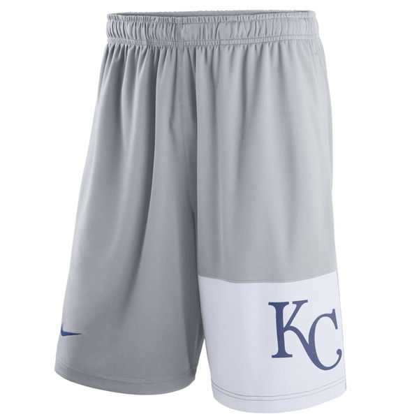 Men's Kansas City Royals Nike Gray Dry Fly Shorts,We sell and wholesale Men's Kansas City Royals Nike Gray Dry Fly Shorts on line form chian!